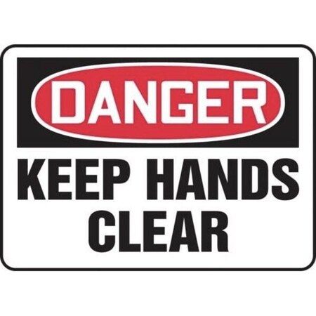 Accuform OSHA DANGER SAFETY SIGN  KEEP HANDS MEQM049XT MEQM049XT